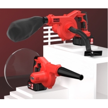 德力西（DELIXI）鋰電鼓風(fēng)機(jī)小型家用吹灰大功率充電式工業(yè)吹風(fēng)機(jī)無線除塵器  續(xù)航至尊款三功能15節(jié)電池